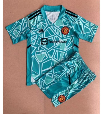 Manchester United Keeper Hjemmedraktsett Barn 2022-23 Kortermet (+ Korte bukser)